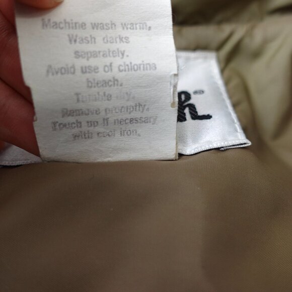 VINTAGE Woolrich Vest Mens Large Green Puffer Jacket Utility Quilted Packable - Picture 13 of 14